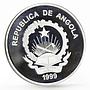 Angola 100 kwanzas Sydney Olympic Games series Fire and Flame silver coin 1999