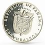 Panama 1 balboa Seoul Olympic Games series Tennis proof silver coin 1988