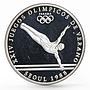 Panama 1 balboa Seoul Olympic Summer Games series Gymnastics silver coin 1988