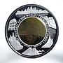 Cambodia 10000 riels Taj Mahal bimetal hologram silver coin 2005 -- 2006