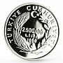 Turkey 2500000 lira Writter Hassan Ali Yusel Turkish Poetry silver coin 1998