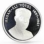 Turkey 2500000 lira Writter Hassan Ali Yusel Turkish Poetry silver coin 1998