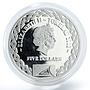 Tokelau 5 Dollars Enduring Love Silver Coloured Proof Coin 2012