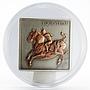 Mongolia 500 togrog Leonardo Da Vinci Sculpture The Equestrian silver coin 2005