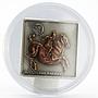 Mongolia 500 togrog Leonardo Da Vinci Sculpture The Equestrian silver coin 2005