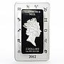 Niue 2 dollars Zodiac Signs series Pisces colored proof silver coin 2012