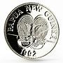 Papua New Guinea 5 kina National Emblem Queen Butterfly proof silver coin 1992