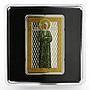 Macedonia 100 denars Saint Matrona of Moscow Icon gilded silver coin 2017