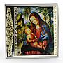 Niue 1 dollar Madonna Under the Fir Tree colored proof silver coin 2013