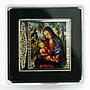 Niue 1 dollar Madonna Under the Fir Tree colored proof silver coin 2013