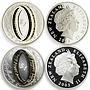 New Zealand set of 6 coins Lord of the Rings proof silver coins 2003