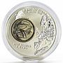 Sao Tome and Principe 2000 dobras Year of the Euro 5 Pesetas bimetal coin 1999