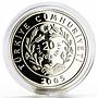 Turkey 20 lira Animal series Striped Hyena proof silver coin 2005