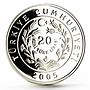 Turkey 20 lira Animal series Anatolian Leopard proof silver coin 2005