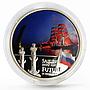 Niue 2 dollars Sailing into the Future Saint Petersburg colored silver coin 2012