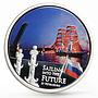 Niue 2 dollars Sailing into the Future Saint Petersburg colored silver coin 2012