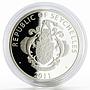 Seychelles 25 rupees 35th Anniversary of Independence Freedom silver coin 2011