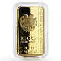 Armenia 1000 drams Right Hand Of Saint Gregory gilded proof silver coin 2014