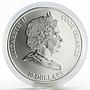 Cook Islands 10 dollars Mercury God of Trade and Commerce silver coin 2008