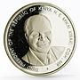 Kenya 1000 shillings 40 Years of Independence Freedom proof silver coin 2003