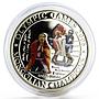 Mongolia 500 togrog Beijing Olympic Games series Boxing colored silver coin 2008