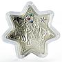 Niue 1 dollar Christmas Star Children Before Christmas Tree silver coin 2010