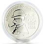 Abkhazia 10 apsars Painter Alexander Chachba Art silver coin 2009