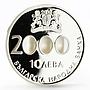 Bulgaria 10 leva The Beginning of the New Millennium proof silver coin 2000