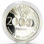 Bulgaria 10 leva The Beginning of the New Millennium proof silver coin 2000