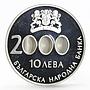 Bulgaria 10 leva The Beginning of the New Millennium proof silver coin 2000