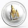 Nauru 10 dollars European Monuments Dresden Frauenkirche Church silver coin 2004