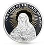 Palau 5 dollars Our Lady of the Gate of Dawn Icon gilded proof silver coin 2009