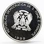 Sao Tome and Principe 2000 dobras Year of the Euro 1 Franc bimetal coin 1999