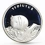 Turkey 20 lira Animal series Dormouse Gliridae proof silver coin 2005