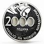 Bulgaria 10 leva The Beginning of the New Millennium proof silver coin 2000