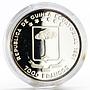 Equatorial Guinea 7000 francos Discovery of America Ship proof silver coin 1992