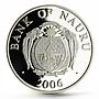 Nauru 10 dollars European Monuments Tower of Piza silver coin 2006