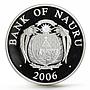 Nauru 10 dollars European Monuments Tower of Piza silver coin 2006