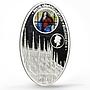 Niue 1 dollar Gothic Cathedrals series Milan Cathedral proof silver coin 2010