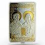 Macedonia 1000 denars St. Cyril and St. Methodius gilded silver coin 2014