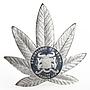 Benin 100 francs Cannabis Sativa colored silver coin 2011