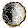 Cook Islands 1 dollar Say it with Roses colored proof silver coin 2011