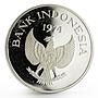 Indonesia 5000 rupiah Animal series Orangutan proof silver coin 1974