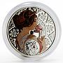 Niue 1 dollar Alfonso Mucha Signs of the Zodiac Taurus silver colored proof 2011