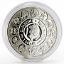 Niue 1 dollar Alfonso Mucha Signs of the Zodiac Taurus silver colored proof 2011