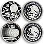 Mexico set of 12 coins Football World Cup 1986 silver coins 1985 - 1986