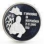 Mozambique 500 meticais 5th Anniversary of Independence Freedom silver coin 1980