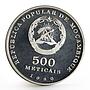 Mozambique 500 meticais 5th Anniversary of Independence Freedom silver coin 1980