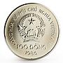 Vietnam 100 dong Natural Animals Protection series Elephant silver coin 1986