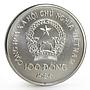 Vietnam 100 dong Natural Animals Protection series Elephant silver coin 1986